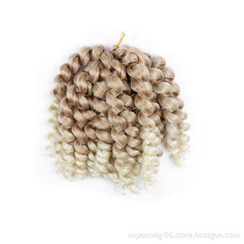 Wholesale Price Wand Curl Twist Crochet Hair Synthetic Braiding Hair Extension Bouncy Spring Twist